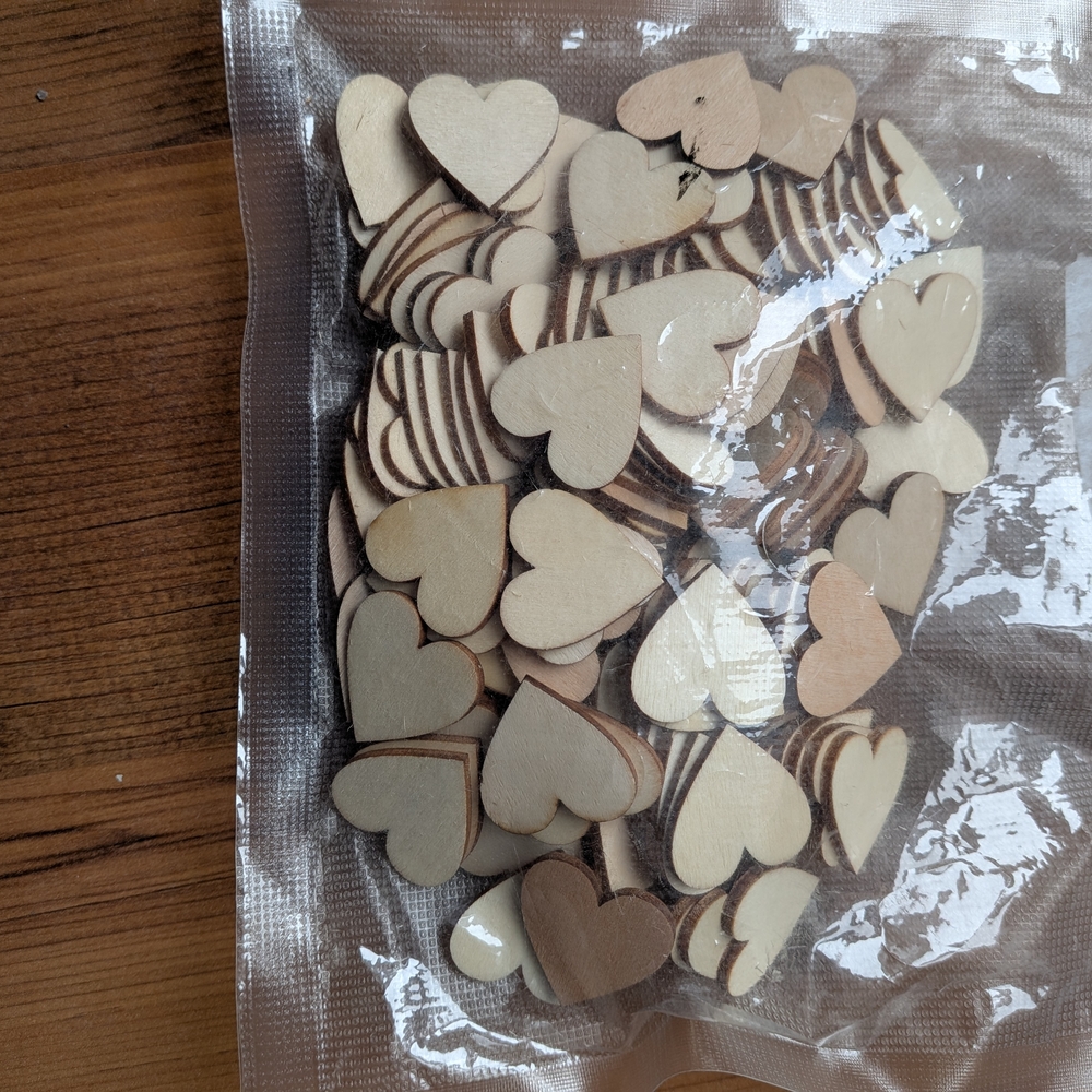 New Wooden Heart Party Decorations